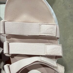 Nike Light Pink Webbing Strap Sandals